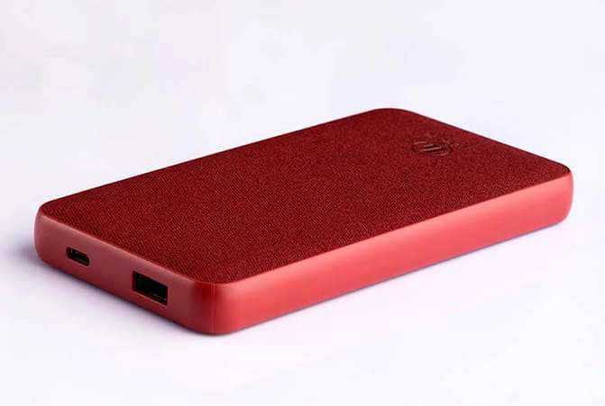 Powerbank is on the table.