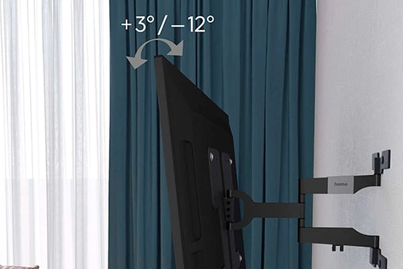 Inclination of the wall bracket