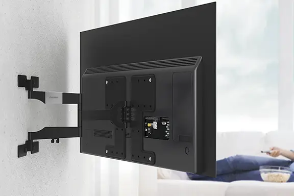 Bracket mounted on the wall.