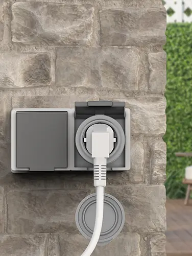 WLAN socket outlet in operation