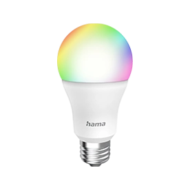 Hama Smart Lamp E27, 9W, LED, Matter, Globe, RGBW, Dimmable, with App