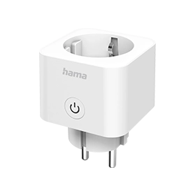 Hama Smart WLAN Socket, Matter, Voice / App-Controlled, Current Measuring Device, 3680 W