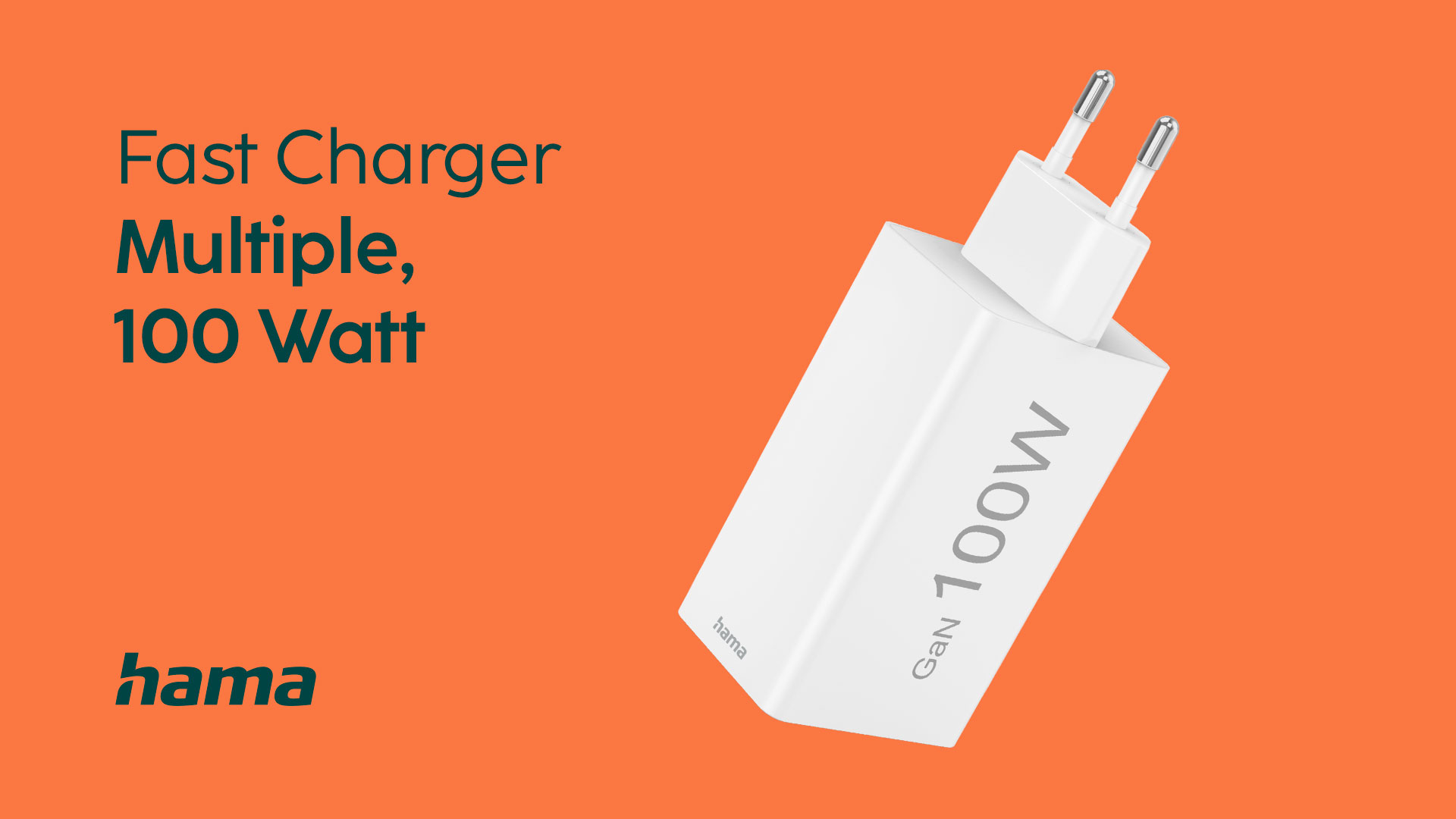 Hama Fast Charger | 3 Ports - 100 Watt